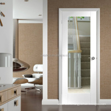 Internal white modern wood door with glass